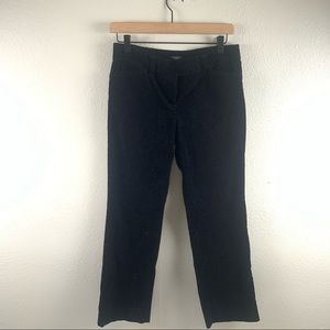 ANN TAYLOR BLACK CORDUROY BOOT LEG PANTS